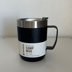 Stanley Black and Silver Vacuum Camp Mug